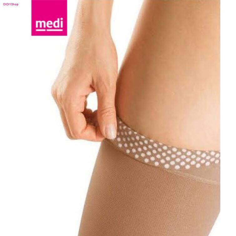 Medi Duomed ถุงน่องป้องกันเส้นเลือดขอด ต้นขา (ซิลิโคนต้นขา) Open/Close - สีเนื้อ/สีดำ [Class 2] 22-32 mmHg
