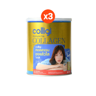 Colligi Collagen Tripeptide คอลลาเจน คอลลิจิ (3 กระป๋อง)