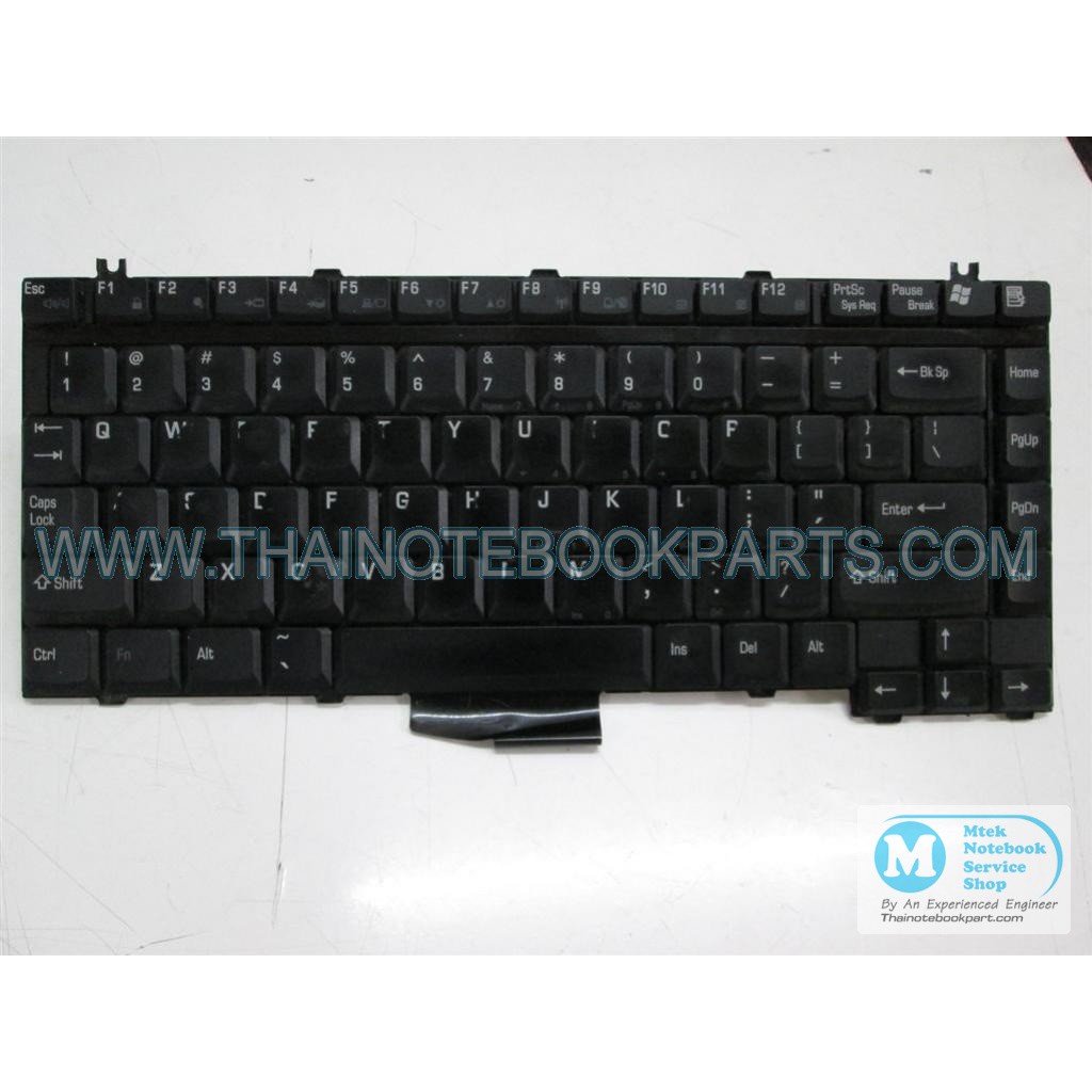คีย์บอร์ดโน๊ตบุ๊ค Toshiba Satellite M30, M35 - UE2024P137 Notebook Keyboard (สีดำ สินค้ามือสอง แป้นพิมพ์ English)
