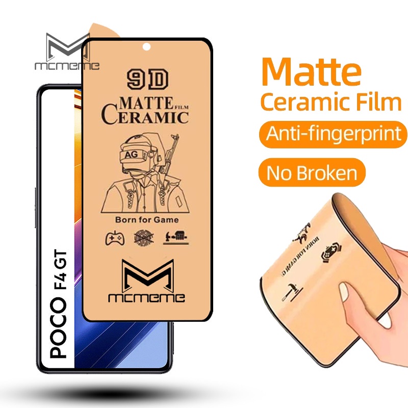 For Xiaomi POCO X7 C75 C65 F5 F6 X6 X5 X4 X3 NFC M6 M5 M5s M4 M3 Pro F3 F4 GT C40 9D AG เกม อ่อนนุ่ม ฟิล์มกระจก ด้าน ฟิล์ม