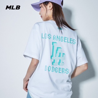 พร้อมส่ง Mlb เสื้อยืดแขนสั้นสีขาวทรงหลวมแฟชั่นฤดูร้อนสําหรับผู้ชายและผู้หญิง Tsn แฟชั่น