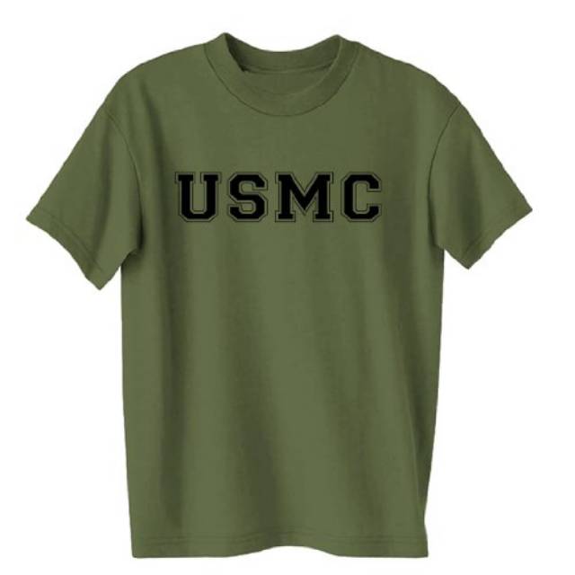 Usmc เสื้อยืดแขนสั้นคอกลมพิมพ์ลายสําหรับผู้ชาย