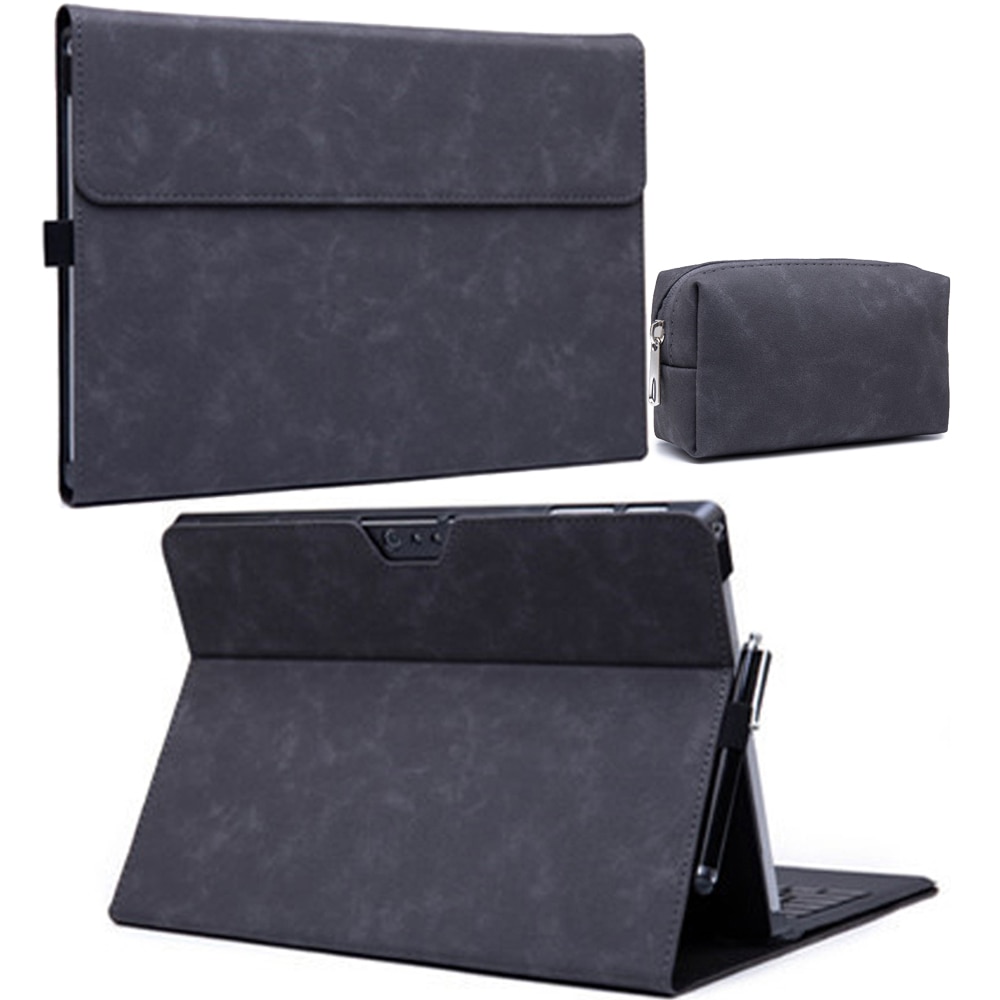 Luxury Leather Folio Stand Case for Microsoft Surface Pro 3 Pro X Tablet funda for Surface Pro3 12.3 Pro x 13 inch Women Men FLip Cover
