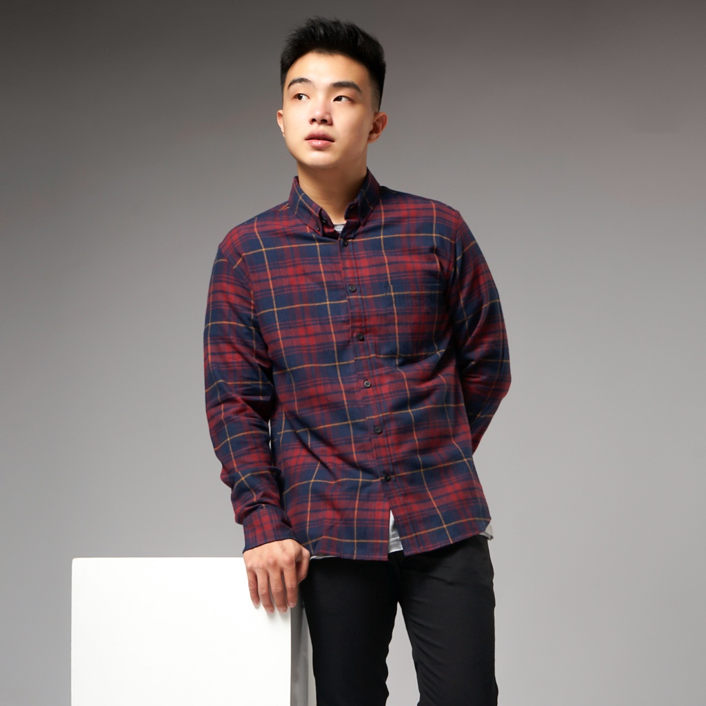 Brospack Flannel Olten Maroon