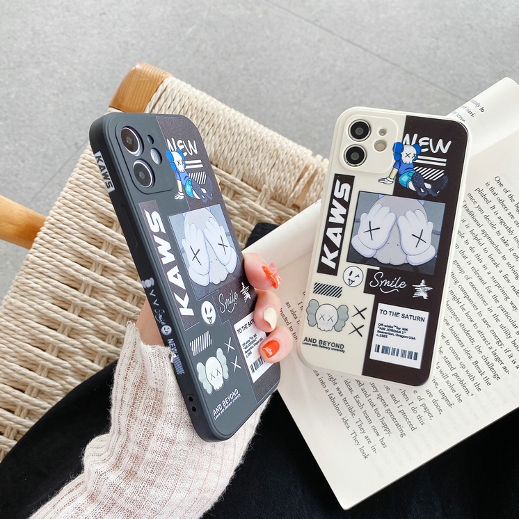 Huawei Y7A Y7P Y9S Y9 Prime 2019 Y6 Y6S Nova 7 SE 7i 3i 3 Mate 40 30 Pro P40 Pro+ P30 P20 Lite Nova7i Cartoon Cute Bear Fine hole TPU Soft Phone Case Black Side Print Full Back Cover MDX 11
