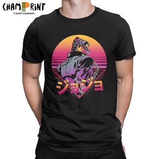 มาใหม่ เสื้อยืดแขนสั้น ผ้าฝ้าย 100% พิมพ์ลายการ์ตูน Jojos Bizarre Adventure ตลก สําหรับผู้ชายS-5XL