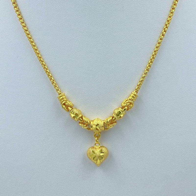 เครื่องประดับ สร้อยคอทองระย้า น้ำหนัก1บาท ทองชุบ สร้อยคอผู้หญิง 0304