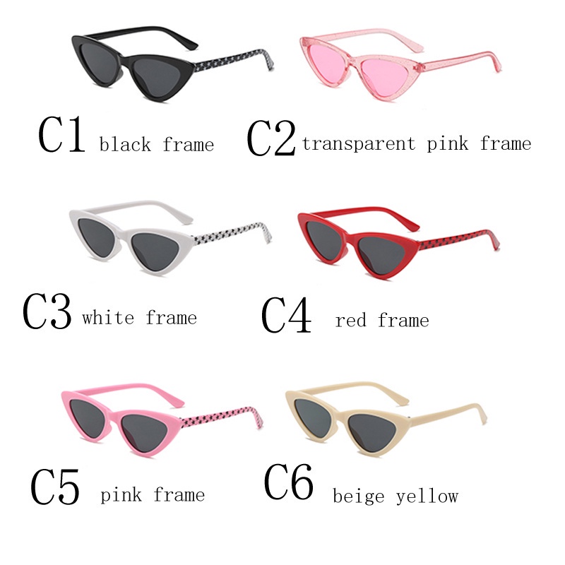 แว่นตากันแดด ทรงตาแมว ทรงสามเหลี่ยม แฟชั่นสําหรับเด็กผู้ชาย และเด็กผู้หญิง - รูปที่ 3