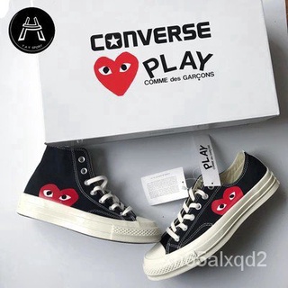 【READY STOCK】cdg x converse 1970s Play love joint canvas shoes