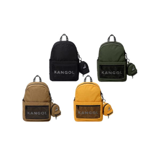 KANGOL Bag กระเป๋าเป้ backpack ผ้า canvas ใส่โน๊ตบุ๊คได้ สีดำ, น้ำตาล, เขียว, เหลือง 61251740