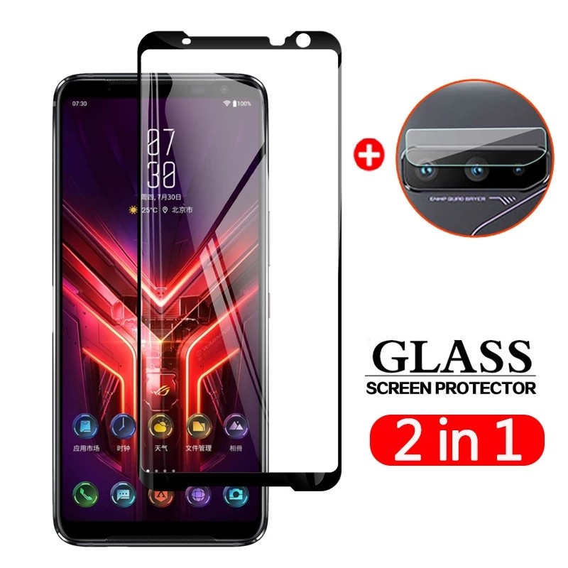 ASUS ROG PHONE 3 ROG 3 TEMPERED GLASS FULL FREE CAMERA PROTECTOR