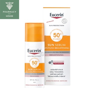 //ของแท้ฉลากไทย// Eucerin Sun Spotless Brightening Serum SPF50+/PA+++ 50 ml.