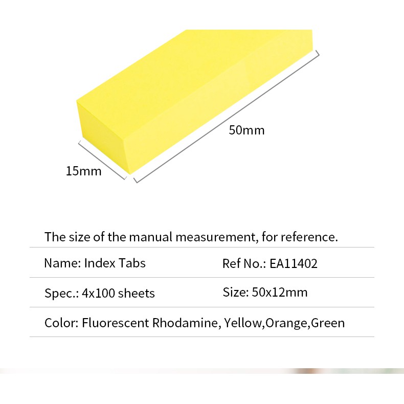 Deli A11402 กระดาษ โน้ตกาว กระดาษโน๊ต กระดาษโน๊ตสี - รูปที่ 3