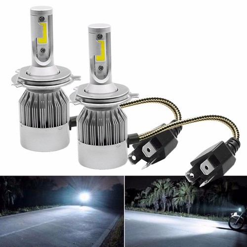 SUPER BRIGHT C6 H4 LED HEADLIGHT สําหรับมอเตอร์ไซค์ + รถยนต์