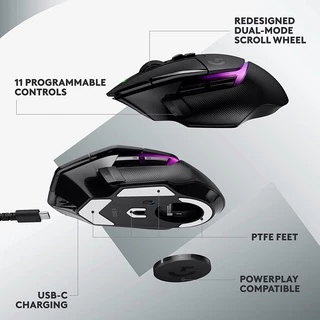 ⚡️เมาส์เกมมิ่งไร้สาย⚡️ Logitech G502 X PLUS LIGHTSPEED Wireless RGB Gaming Mouse 2y,