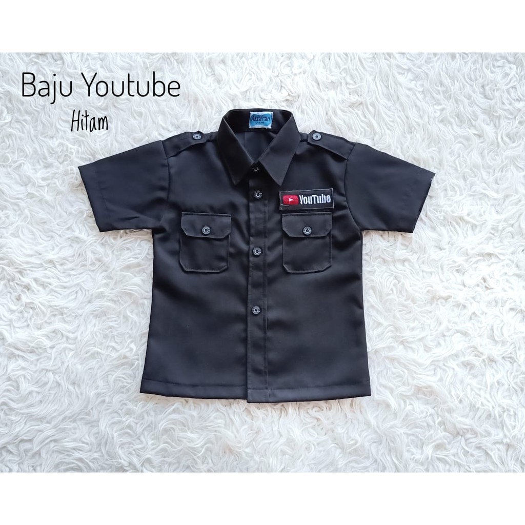 BLACK YOUTUBE CHILDRENS COSTUME สําหรับ 1 ปี OLD <READYSTOCK>