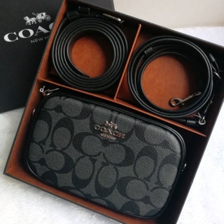 กระเป๋าคาดอกCOACH CONVERTIBLE BELT BAG IN SIGNATURE CANVAS