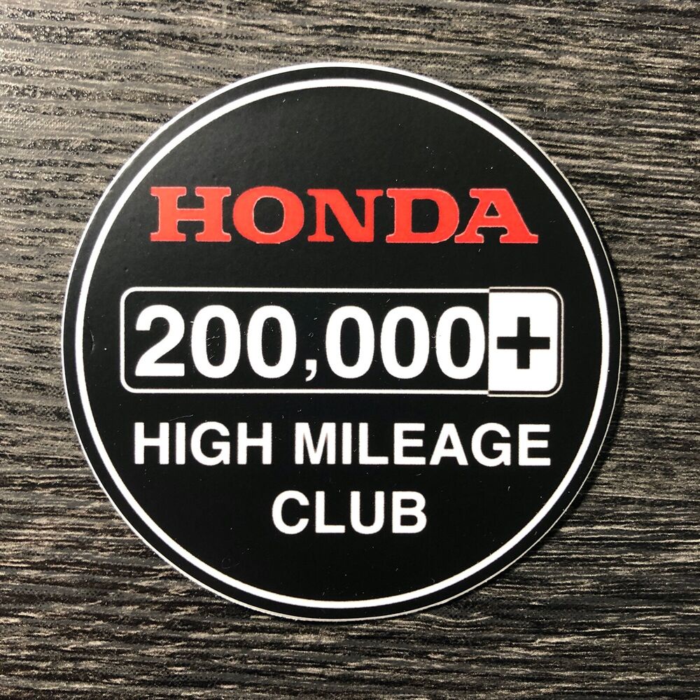 สติกเกอร์รูปลอก 200k High Mile Club civic accord si Type R CR-V สําหรับติดตกแต่งรถยนต์ Honda
