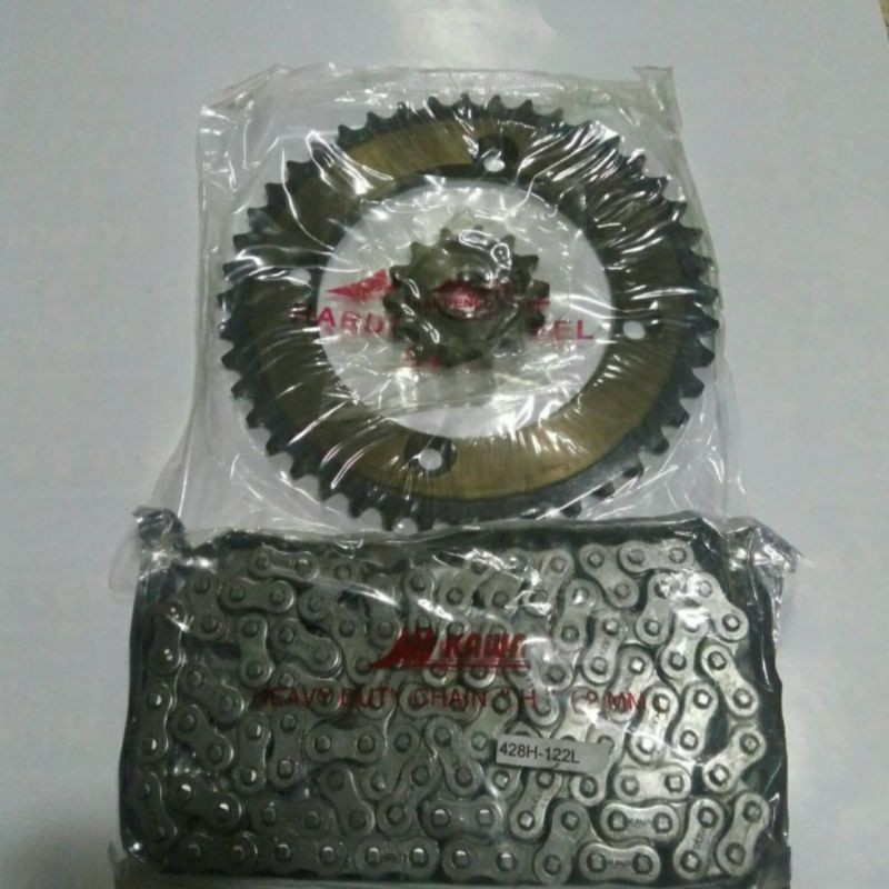 RANTE GIR SET / GIR PACKAGE KLX, KLX 150 OLD (STEEL MATERIAL S45C) 14T-44T/428H-122L