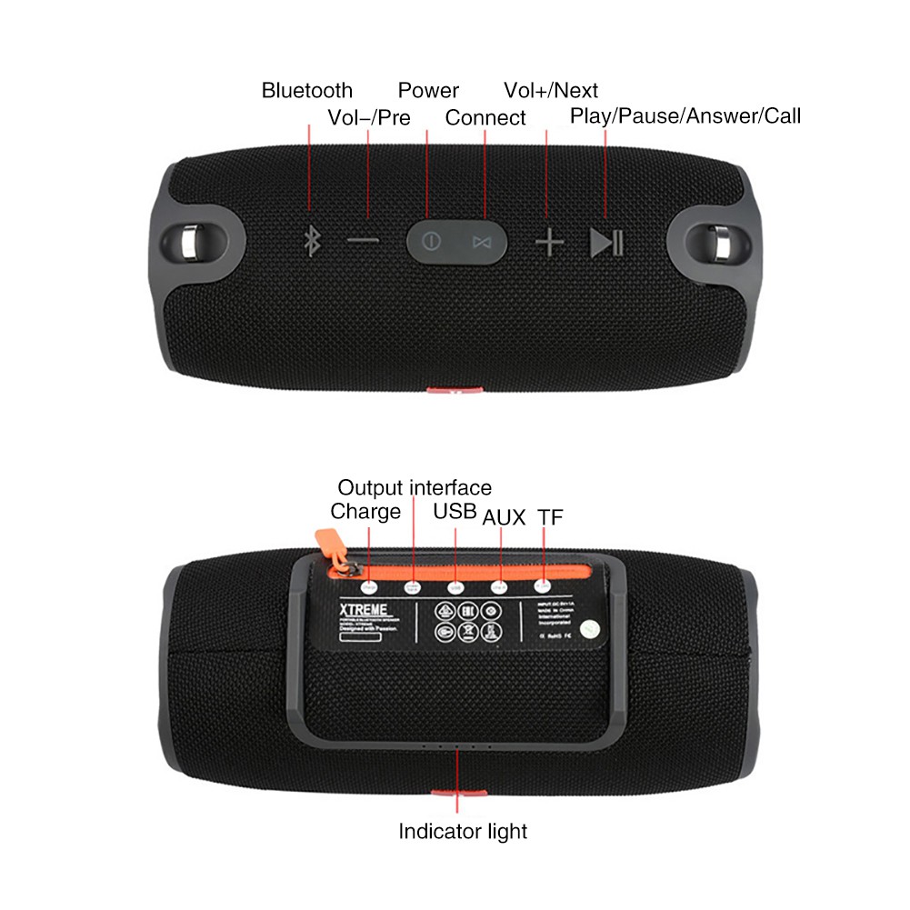 Wireless Best Bluetooth Speaker Waterproof Portable Outdoor Mini Column ...