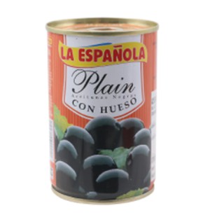 La Espanola Black Olives in Brine 300g.ลาเอสพาโนลามะกอกดำในน้ำเกลือ 300กรัม วัตถุดิบ  อาหารกระป๋อง  ผลไม้กระป๋อง