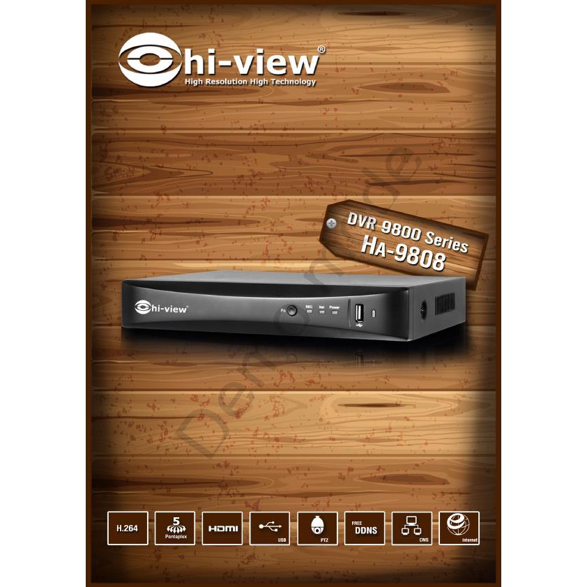 Hi view HA-98508, DVR 8 ch.เครื่องบันทึกภาพ ,5-in-1 : CVBS +AHD+TVI+CVI+IP