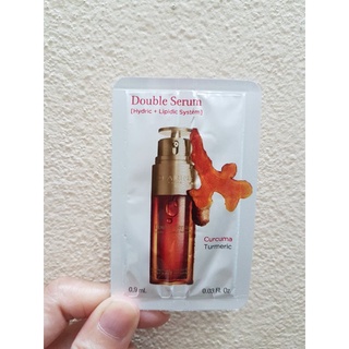 CLARINS Double Serum Hydric Lipidic System Complete Age Control Concentrate ซอง 0.9 ml. ฉลากไทย ของแท้ 100%