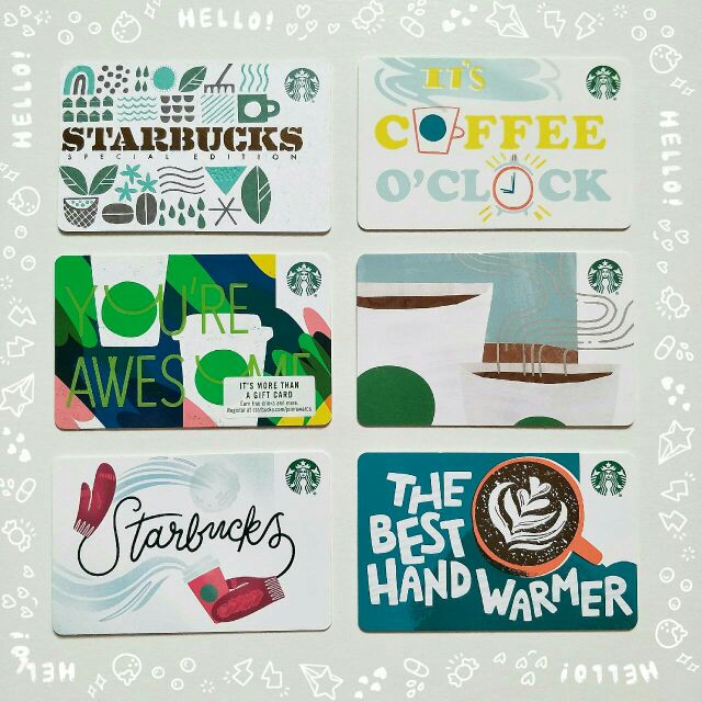 Card Starbucks บัตรสะสม บัตรสตาร์บัคส์ USA การ์ด