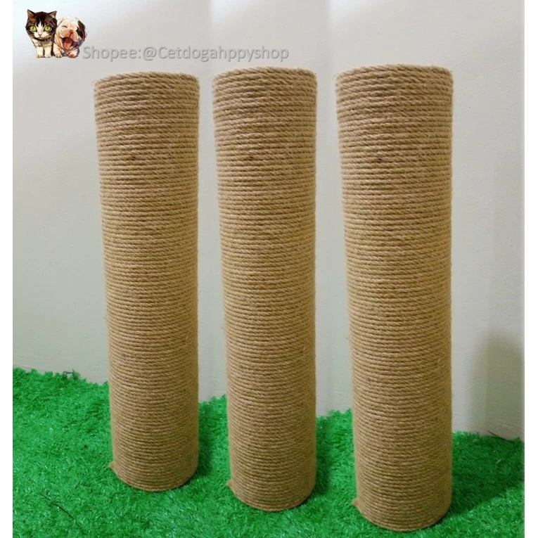 ⚡สินค้าพร้อมส่ง⚡อะไหล่คอนโดแมว ที่ฝนเล็บแมว เสาลับเล็บแมว อุปกรณ์เสาลับเล็บแมว เส้นสีน้ำตาล มีขนาด 30 ,40 และ 50 ซม. thumbnail 4