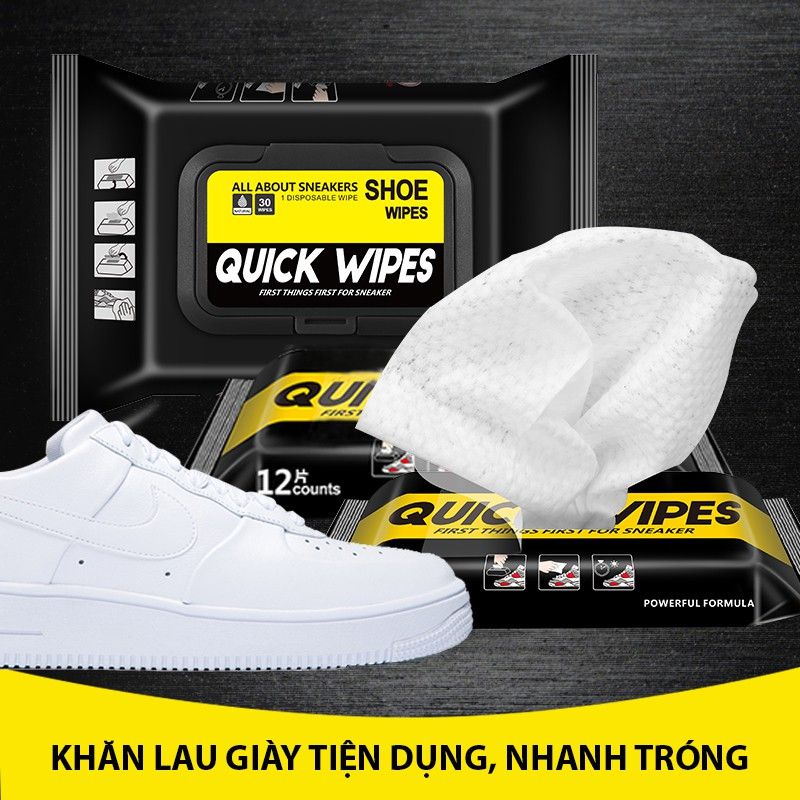 ผ้าขนหนูทําความสะอาดรองเท้าเฉพาะใหม่ QUICK WIPES