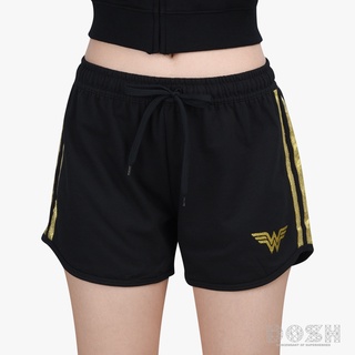 DOSH:WOMENS SHORTS WONDER WOMANกางเกงขาสั้นลำลอง ผู้หญิง-EWWR1000-BL