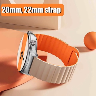 20mm mm 22mm ซิลิโคน แม่เหล็ก สายนาฬิกา Huawei GT, Huawei GT2, Huawei GT3 , gt3 pro , gt2e, Samsung Galaxy Watch 4 สาย amazfit GTS 2 , amazfit GTS 3 สาย amazfit gts 2 mini , amazfit gts 4 mini , Amazfit Bip 3 สาย Amazfit Bip 3 pro สาย Amazfit Bip U pro