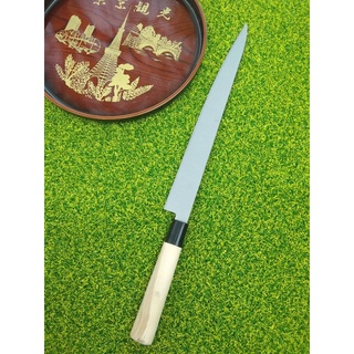 มีดเชฟญี่ปุ่น Yanagiba (sushi &amp; sashimi knife) ใบมีดยาว 30 เซ็นติเมตร ด้ามจับไม้ Yanagiba fish knife 30 cm blade