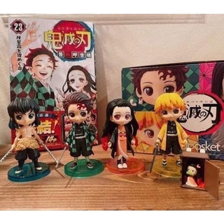 ดาบพิฆาตอสูร หนังสือการ์ตูนไยบะ มังงะไยบะ ของแท้ 💯% Kimetsu no Yaiba เล่ม 23 Manga Limited Edition + 4 Figures