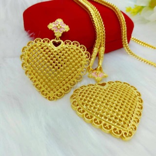 จี้ทองฉลุลายหัวใจ พร้อมส่ง