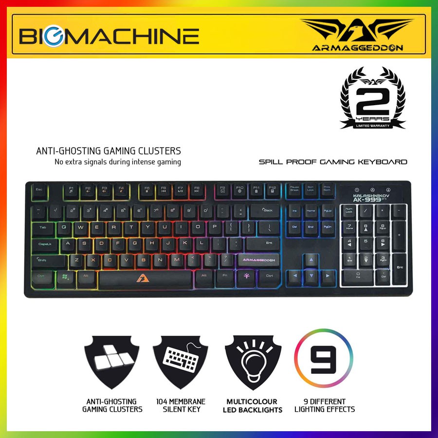 คีย์บอร์ดเกม Armaggeddon AK-999sfx