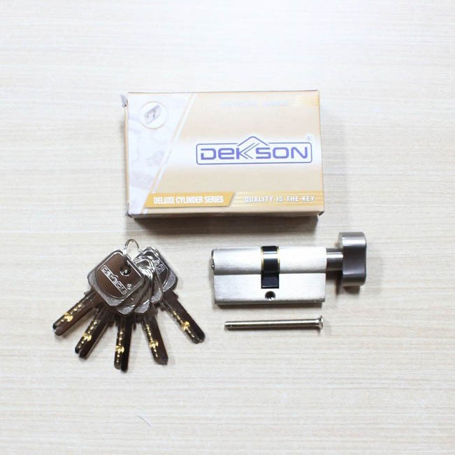 CYLINDER DEKKSON CYL TC KK 70MM SN CYLINDER ล็อคลูกบิด 7 ซม. กุญแจ Dekson