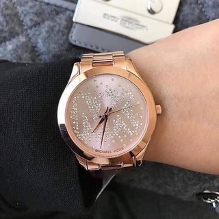 Michale kors แท้ (เครื่องหิ้ว) กันน้ำ ตัวเรือนสายเลส Code:W1D200363