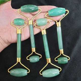 กัวซา กัวซาหยก กัวซาหยกแท้ กัวซาทรงลูกกลิ้ง (Green Aventurine)ชิ้นละ350