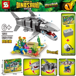 mega toys ตัวต่อ WORLD DINOSAUR SY1511 จำนวน 625+ ชิ้น