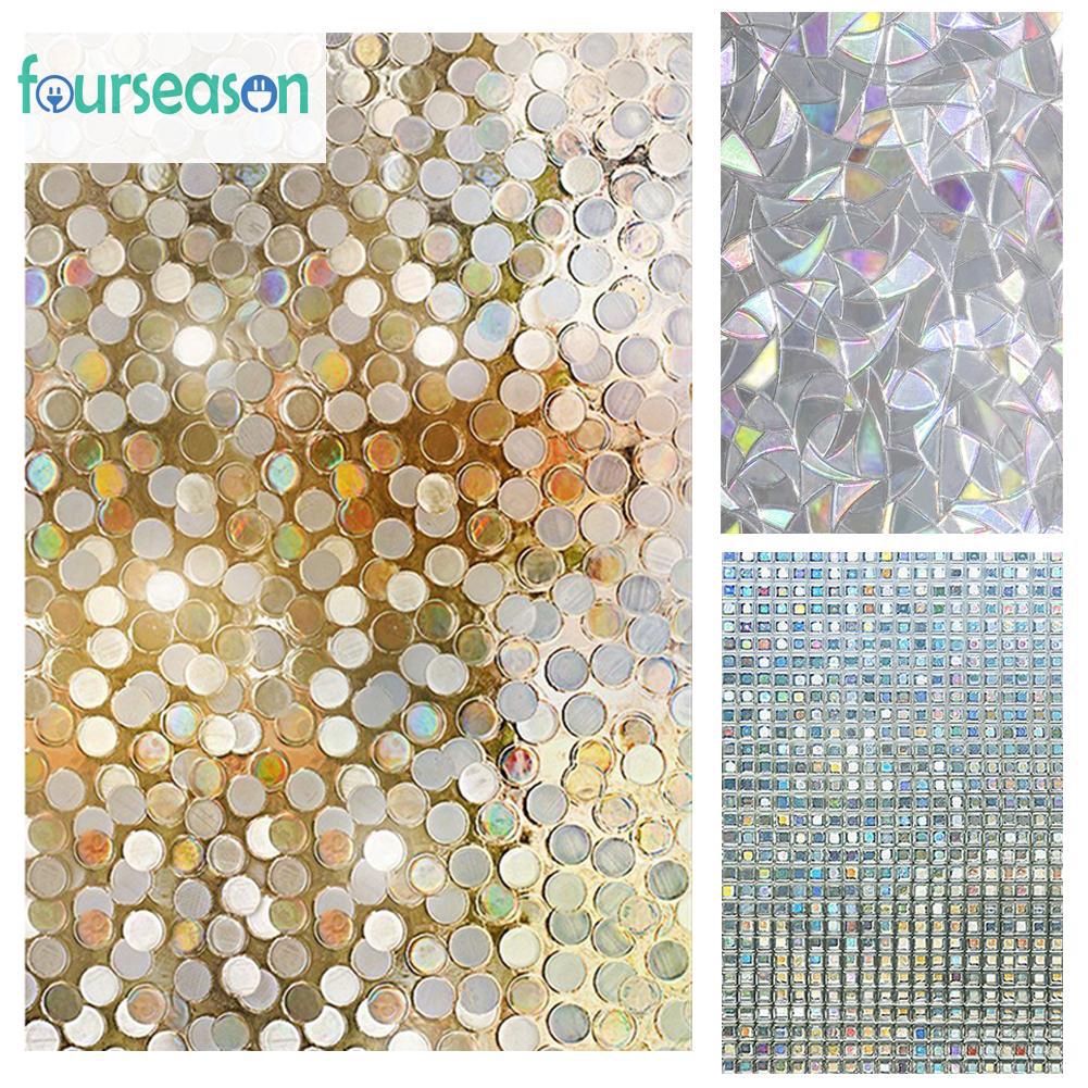 Home & Garden 45x100cm PVC Frosted SelfAdhesive Window Glass Film