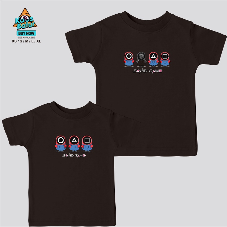Kaos Baju Anak SQUID GAME KAOS DRAMA KOREAN MINION SQUID GAME-kaos.batur