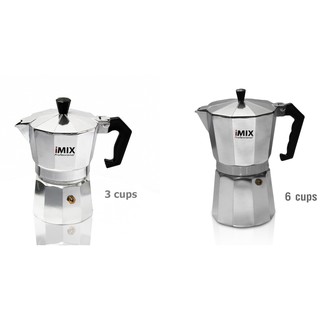 หม้อต้มกาแฟสดมอคค่าพอท (MOKA POT) imix อลูมิเนียม