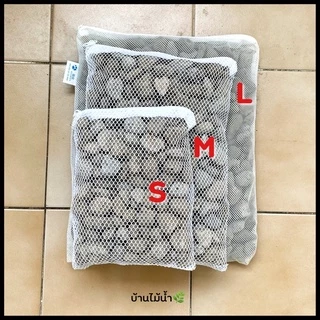 หินพัมมิส + ถุงตาข่าย พัมมิส หินลาวา ที่อยู่ของแบคทีเรีย รองพื้นตู้ไม้น้ำ วัสดุกรอง (หินยังไม่ล้าง) | บ้านไม้น้ำ🌿