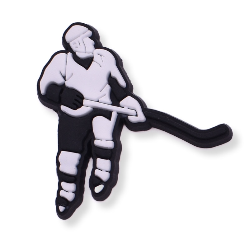 Ice Hockey Series Jibitz อุปกรณ์เสริม จี้หมุด สําหรับรองเท้า