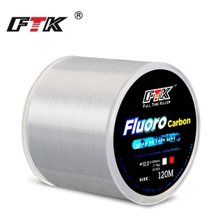 FTK 120m Fishing Line Rope Nylon Carbon Fiber Coating Monofilament Carp Fishing Line