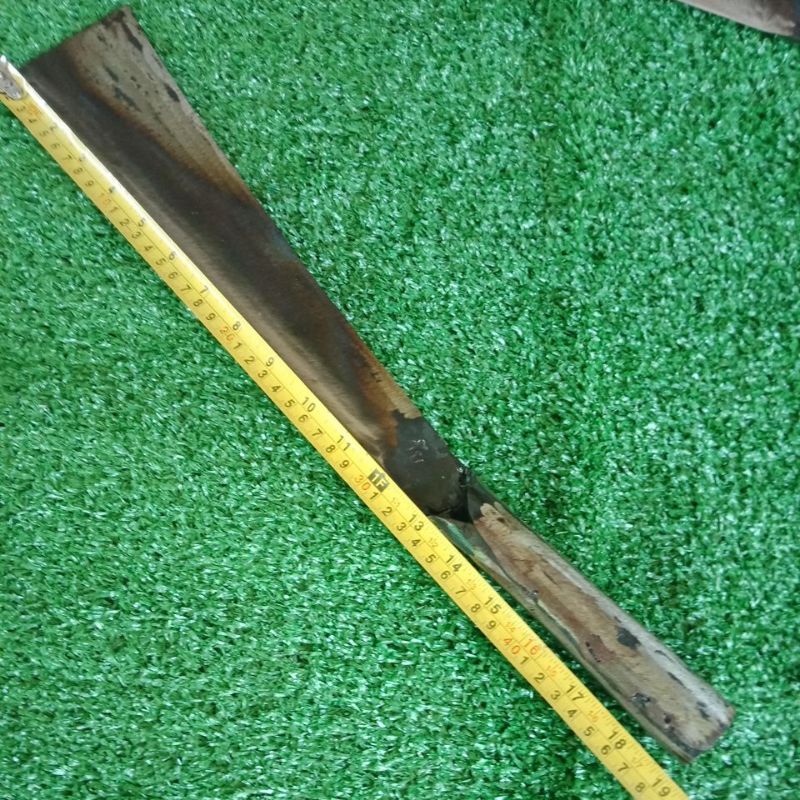 มีดโต้แหนบใหญ่ศรี(ช่างวัน)ปลายตัด ทำมาจากเหล็กแหนบแท้100% - รูปที่ 4