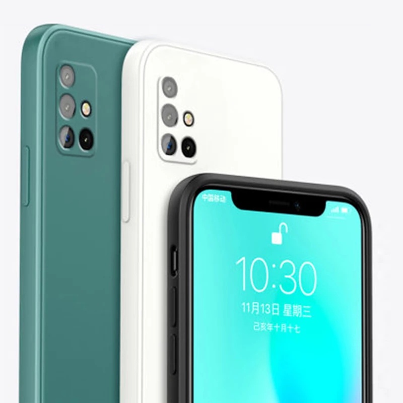 เคสโทรศัพท์ซิลิโคนแบบบางพิเศษสีหวานสําหรับ Samsung Galaxy A50 A71 A51 A30 A12 A10 A31 ราคา ถูกที่สุด ดีลบีเคเค แกลเลอรีภาพที่ 2