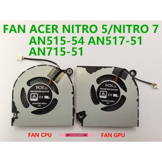 ACER CPU FAN พัดลม NITRO 5 AN515-52 AN515-54 AN517-51 PH317-53 PH315-52 N18C3 NITRO 7 AN715-51