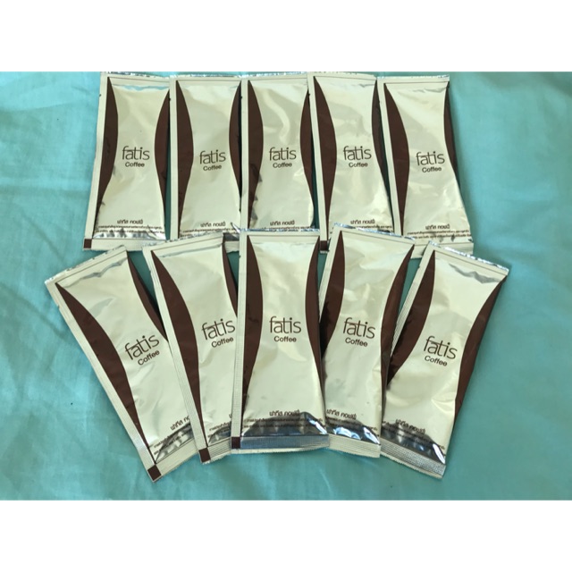 FATIS COFFEE กาแฟปรุงสำเร็จรูปผสมสารสกัดจากถั่วขาว 10 ซอง